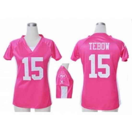 Nike Women New York Jets #15 Tim Tebow Lights pink jerseys[draft him ii top]